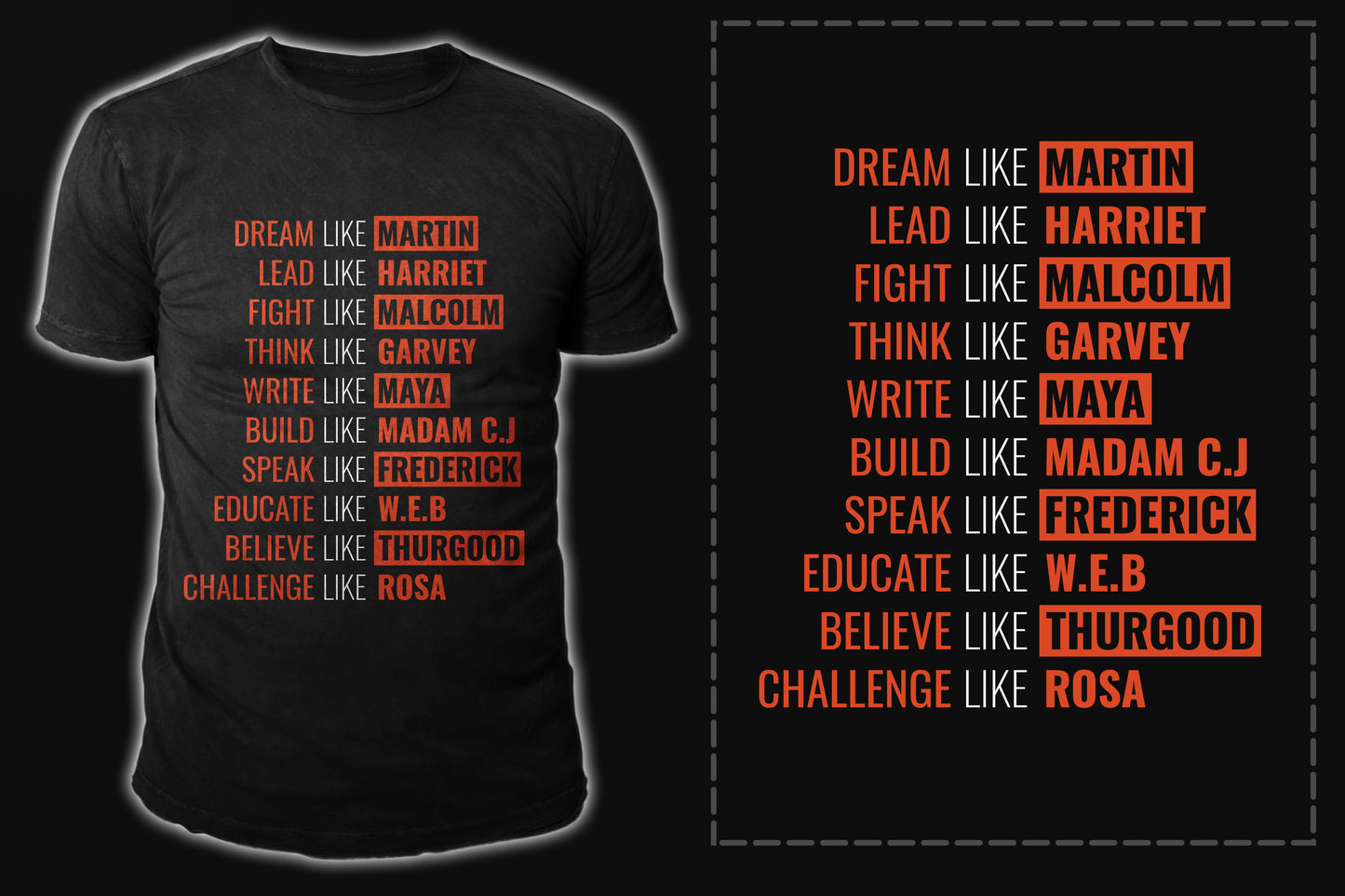 Martin Luther King Jr Quote Direct to Film Transfer