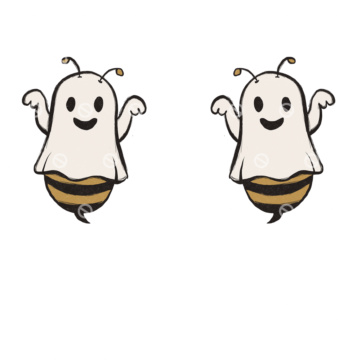 Boo Bees Skateboard Direct to Film Transfer