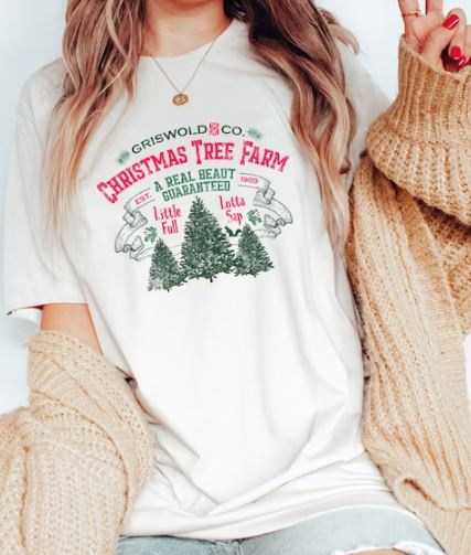 Tree Farm Christmas Direct to Film Transfer