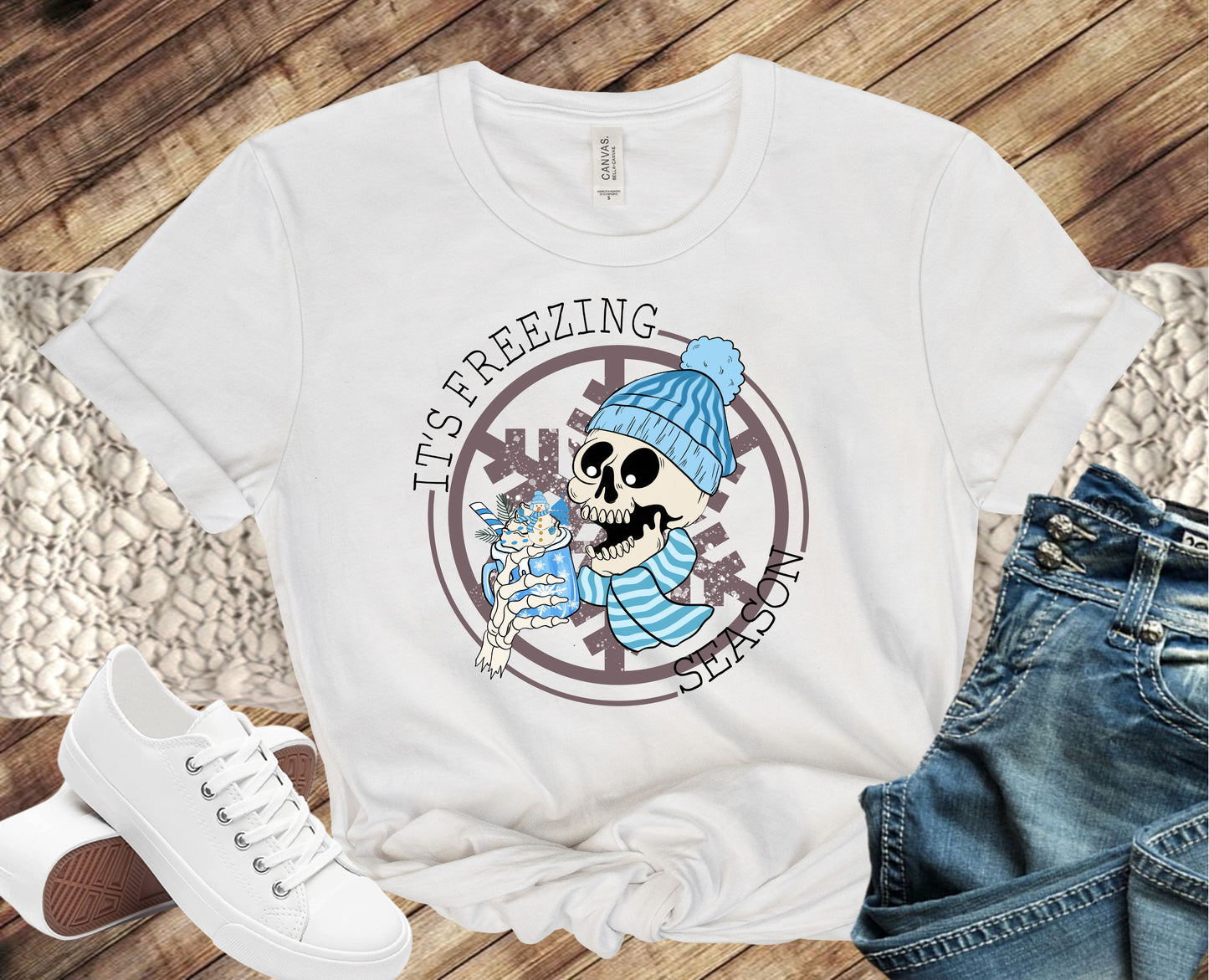 Freezin' Season Skeleton Direct to Film Transfer