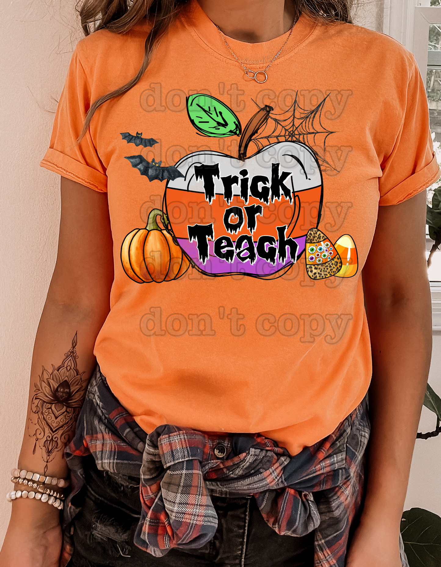 Trick or Teach Halloween Candycorn Direct to Film Transfer