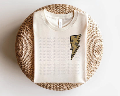 UCF Lightening Bolt Direct to Film Transfer