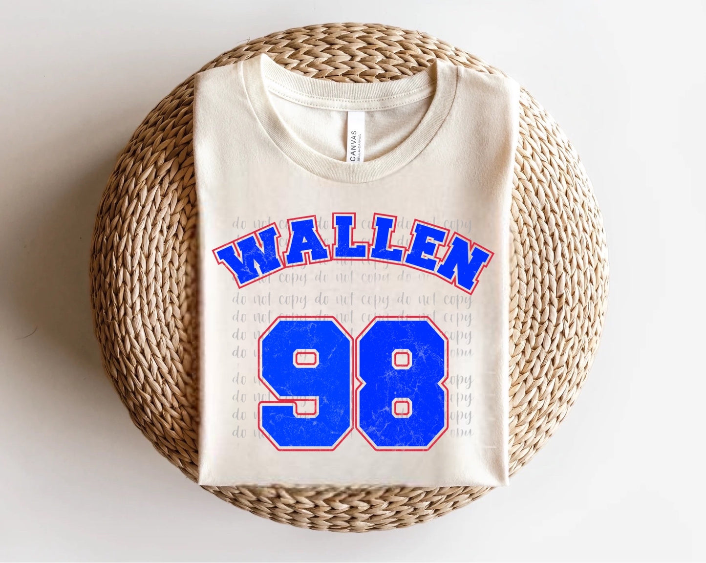 Wallen Braves Jersey BACK ONLY Direct to Film Transfer