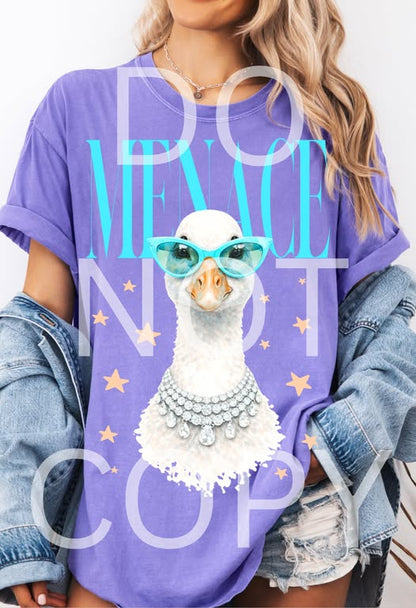 Menace Goose Vogue Direct to Film Transfers