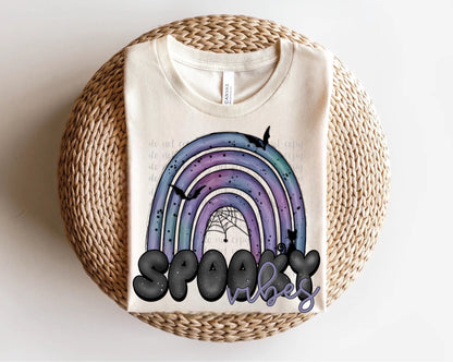 Spooky Vibes Rainbow Direct to Film Transfer