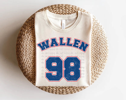 Wallen Braves Jersey BACK ONLY Direct to Film Transfer