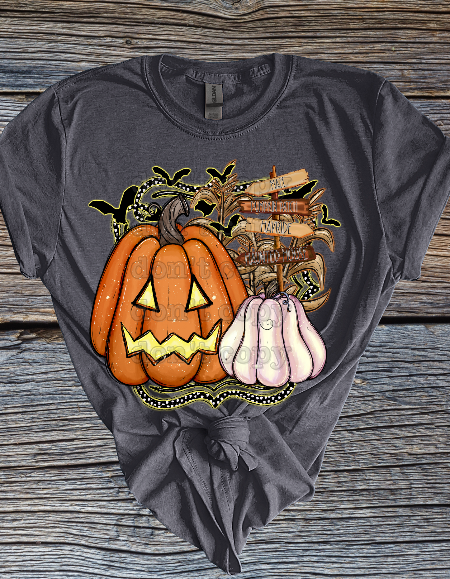Halloween Spooky Pumpkin Direct to Film Transfer