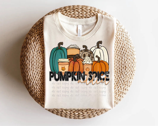 Pumpkin Spice Addict Direct to Film Transfer