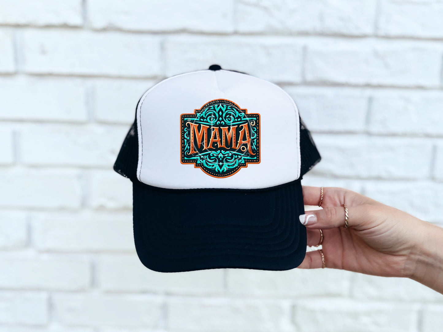 Mama Western Embossed Leather Direct to Film Transfer