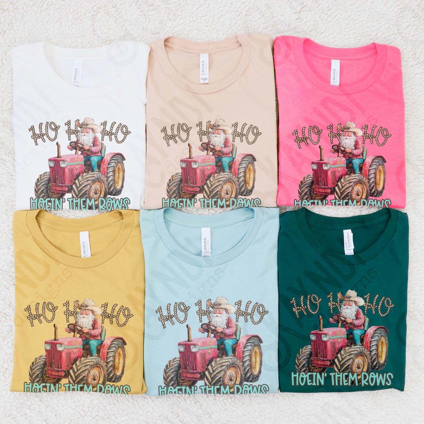 Ho Ho Ho Hoein' Them Rows Direct to Film Transfers