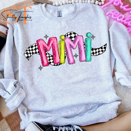 Mimi Checkered Direct to Film Transfers
