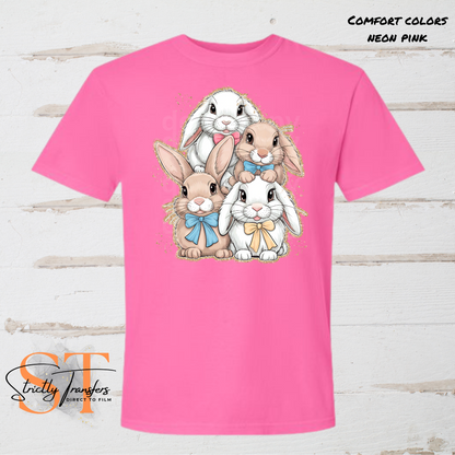 Stacked Bunnies Direct to Film Transfers