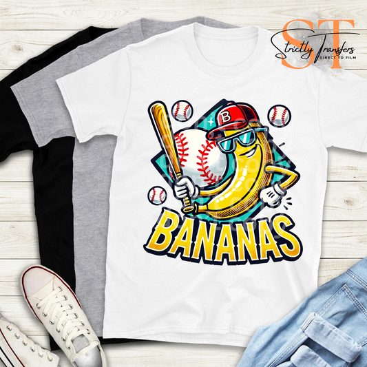 Bananas Baseball 2 Direct to Film Transfers
