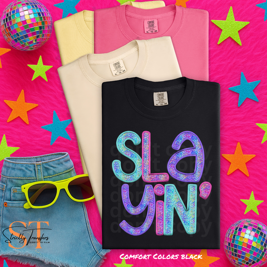 Slayin' Sparkly Summer Faux Glitter Direct to Film Transfers