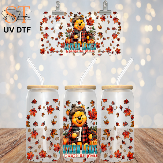 Autumn Leaves UV Libbey Wrap Direct to Film Wraps