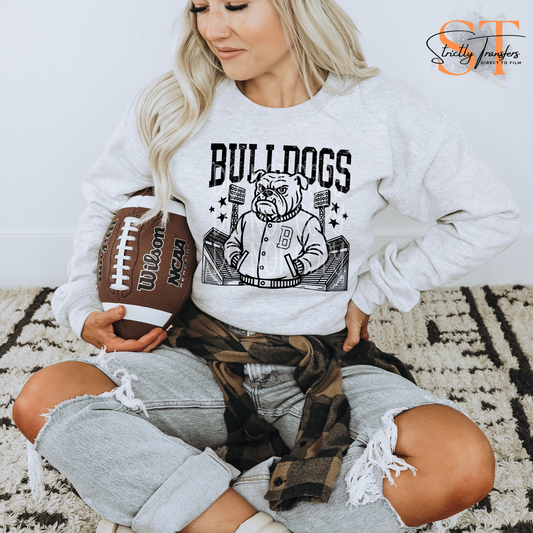 Bulldogs Letterman Jacket Direct to Film Transfers