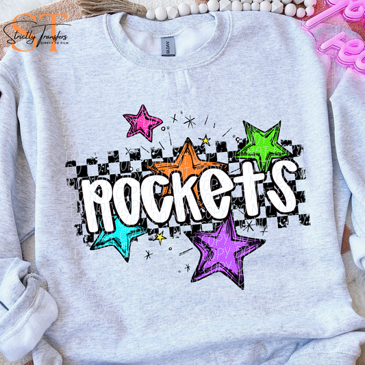 Rockets Bright Star Direct to Film Transfers