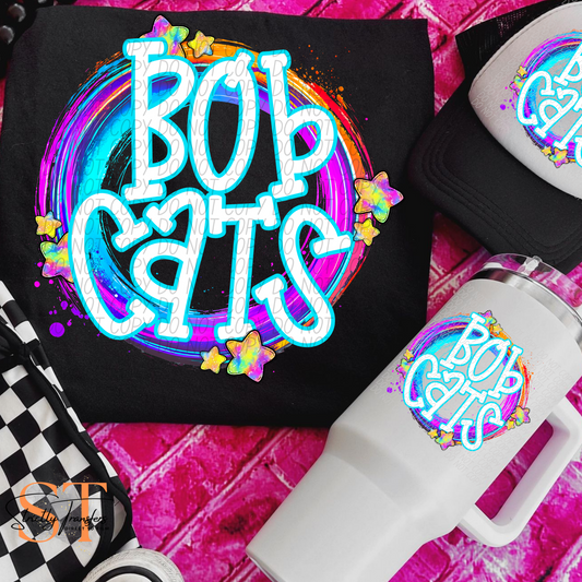 Whimsical Bobcats Direct to Film Transfers