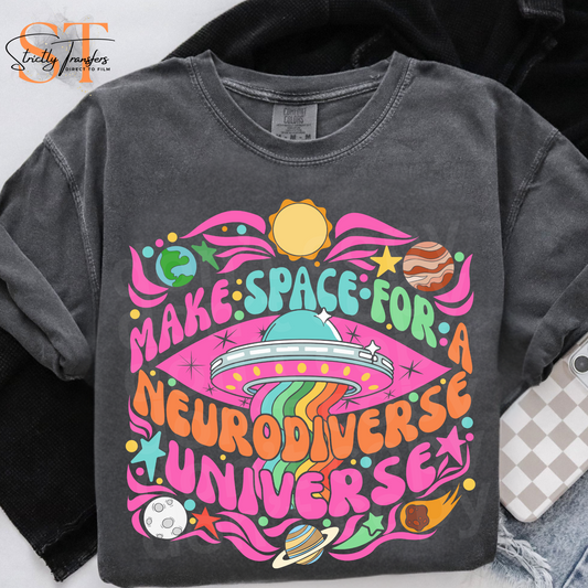 Make Space for a Neurodiverse Universe Bright Direct to Film Transfers