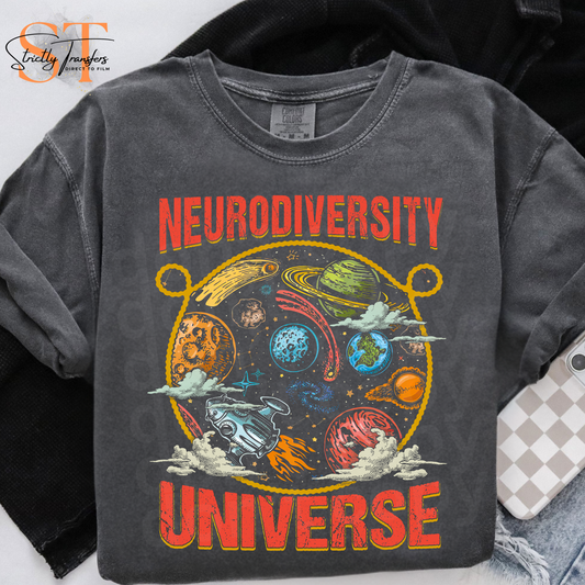 Neurodiverse Universe Swirly Direct to Film Transfers