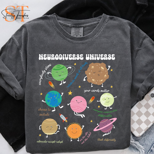 Neurodiverse Universe Happy Planets Direct to Film Transfers