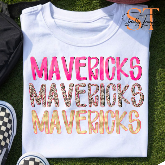 Pretty in Pink Mavericks Direct to Film Transfers