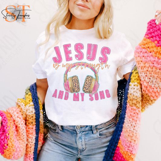 Jesus is my Strength Direct to Film Transfers