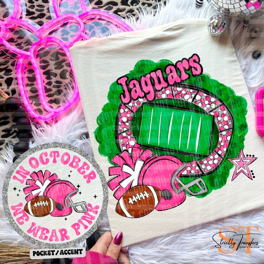 In October We Wear Pink Jaguars Direct to Film Transfers