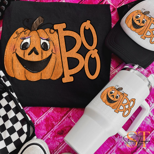 Boo Pumpkin Direct to Film Transfers