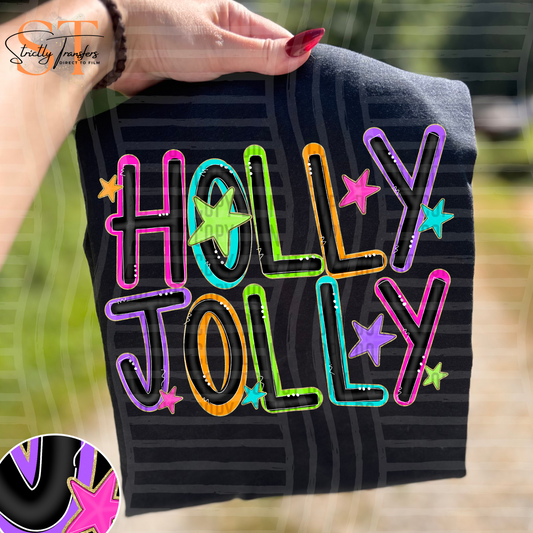 Bright Holly Jolly Direct to Film Transfers