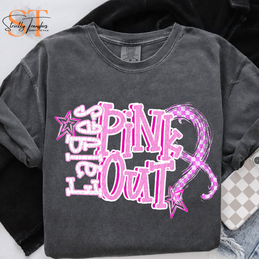 Pink Out Stars Eagles Direct to Film Transfers