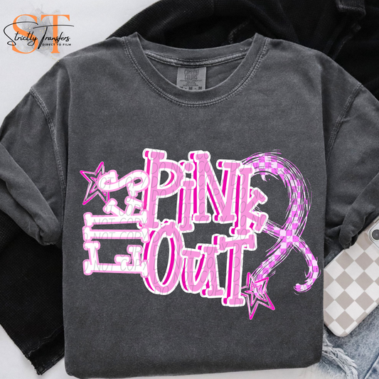Pink Out Stars Elks Direct to Film Transfers