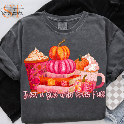 Just a Girl that Loves Fall Direct to Film Transfers