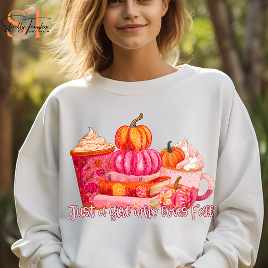 Just a Girl that Loves Fall Direct to Film Transfers