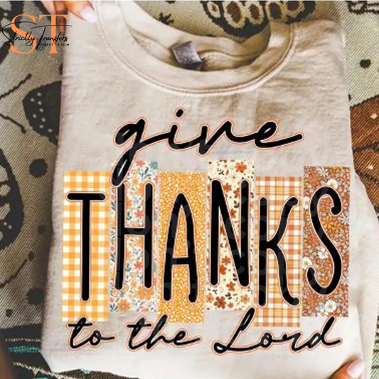 Give Thanks to the Lord Direct to Film Transfers