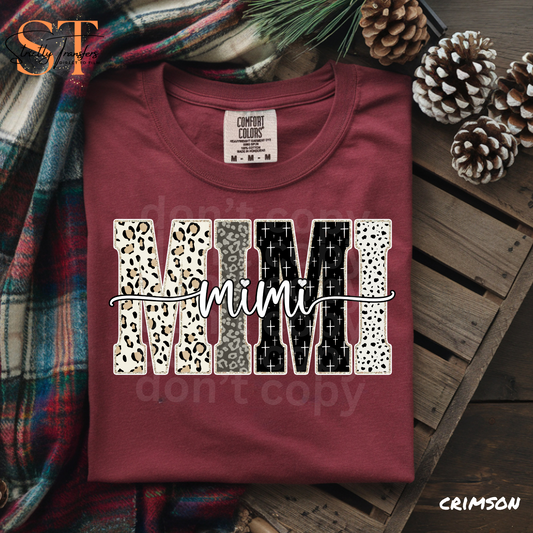 Leopard Mixed Pattern Mimi Direct to Film Transfers