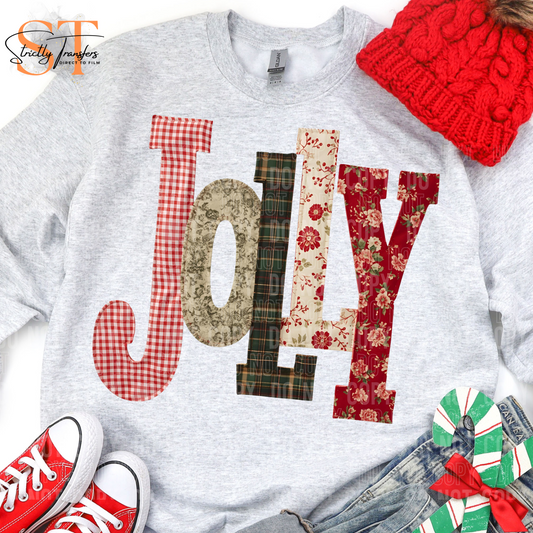 Jolly Quilted Letters Direct to Film Transfers