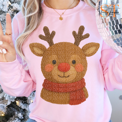 Rudolph Faux Yarn Direct to Film Transfers