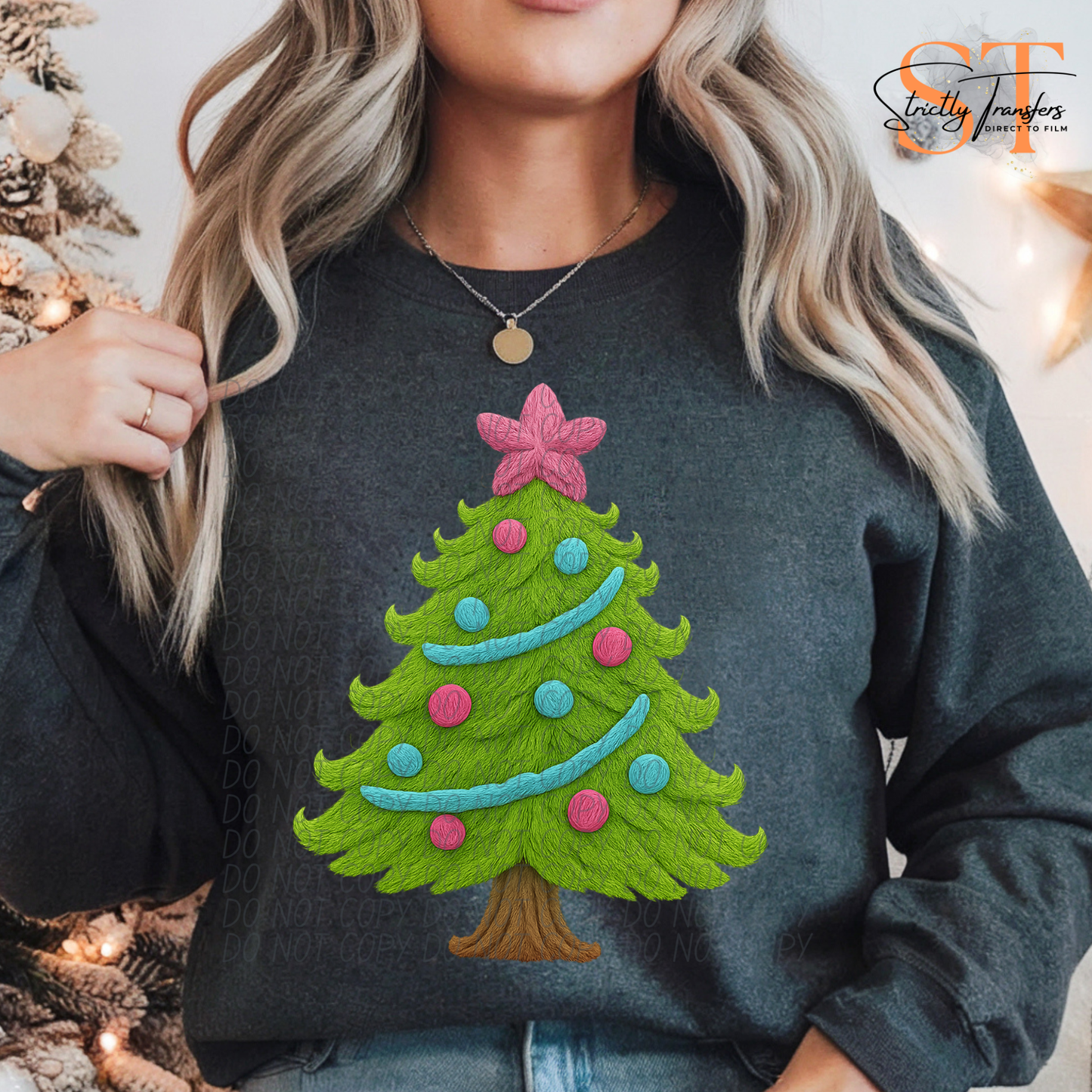 Bright Tree Faux Yarn Direct to Film Transfers