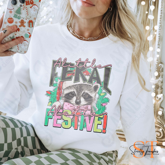 A Little Feral A Little Festive Direct to Film Transfers