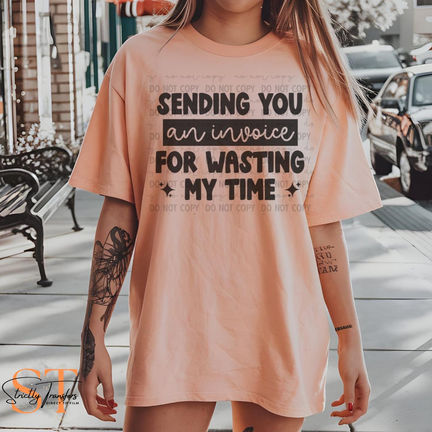 Invoice for Wasting my Time Direct to Film Transfers