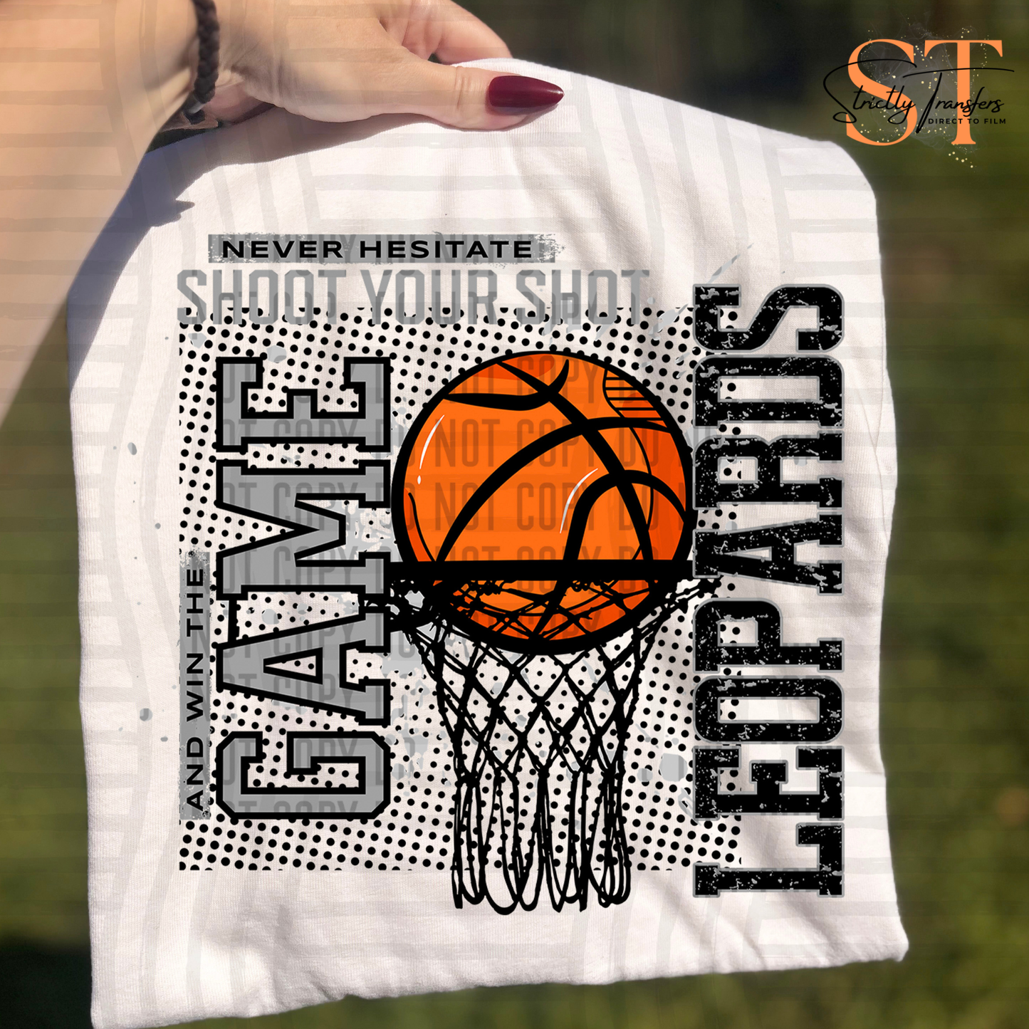 Leopards Never Hesitate Basketball Direct to Film Transfers