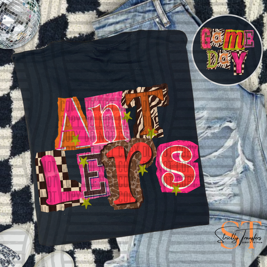 Antlers Magazine Letters - pocket design included Direct to Film Transfers