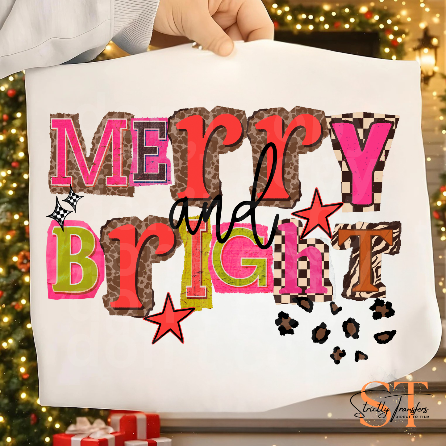 Merry and Bright Magazine Letters Direct to Film Transfers
