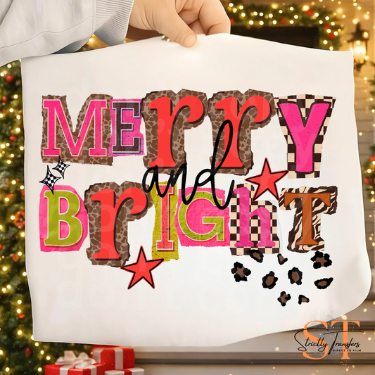 Merry and Bright Magazine Letters Direct to Film Transfers