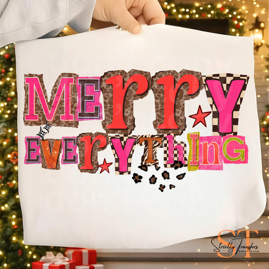 Merry Everything Magazine Letters Direct to Film Transfers