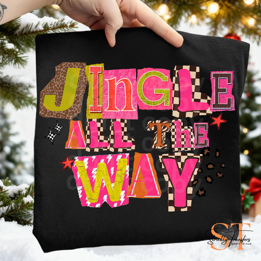 Jingle All the Way Letters Direct to Film Transfers