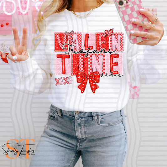 Trojans Valentine's Day Vibes Direct to Film Transfers