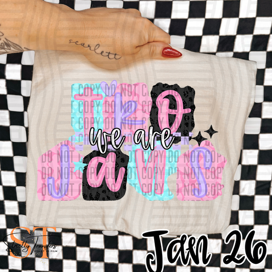 Trojans Preppy Chaos Direct to Film Transfers