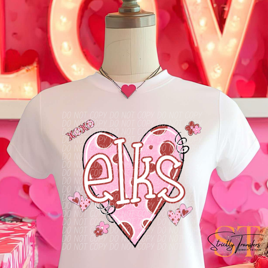 Elks Vday Heart Direct to Film Transfers